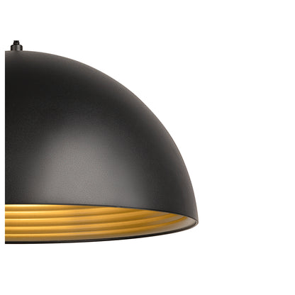 FORCHINI M 40 E27 max. 1x 40W negru mat / auriu mat