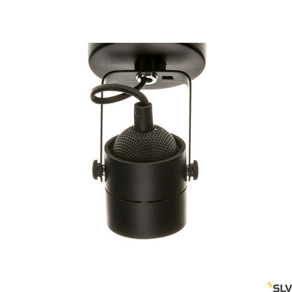 SPOT 79 GU10, negru, cu capac