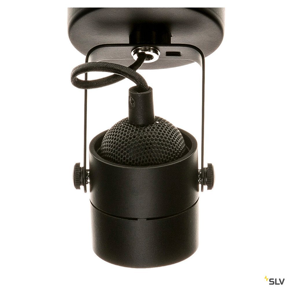 SPOT 79 GU10, negru, cu capac