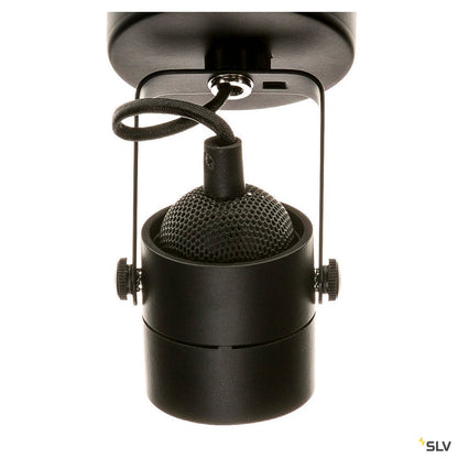 SPOT 79 GU10, negru, cu capac