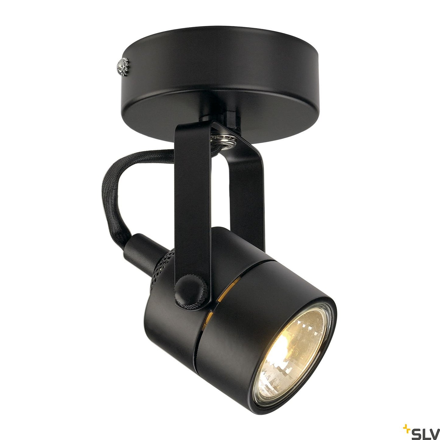 SPOT 79 GU10, negru, cu capac