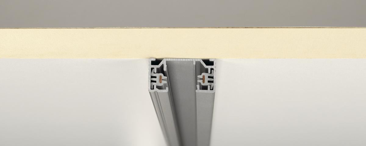 1-faze high-voltage track, surface-mounted, 1m, silvergrey
