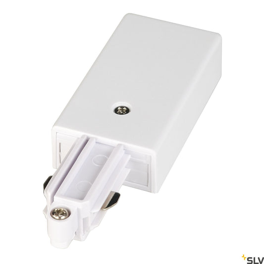 Feed-in pt 1-ph-hv track, protection conductor stânga, alb
