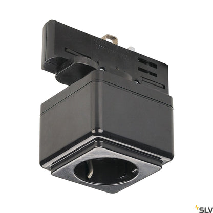 EUTRAC power soclu adaptor, negru