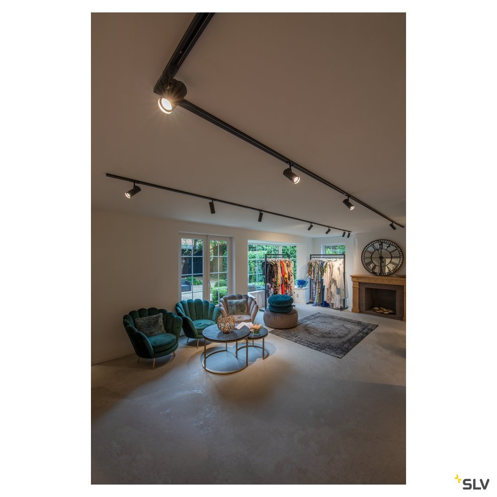 HELIA 50 LED,35° 3000K,negruproiector,incl.3P adaptor