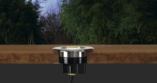 DASAR FLAT 230V LED, round, 4,3W LED, warmwhite, stainless