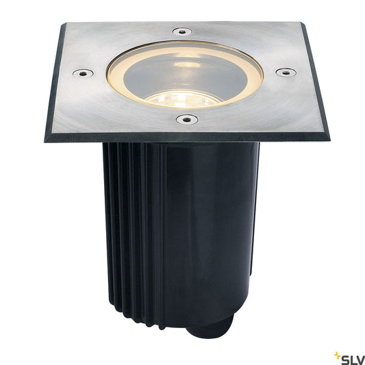 Spot paviment DASAR 115 GU10  max 35W IP67 pătrat oțel inox
