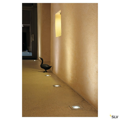 Spot paviment DASAR SQUARE GU10 max 35W IP67 pătrat oțel inx