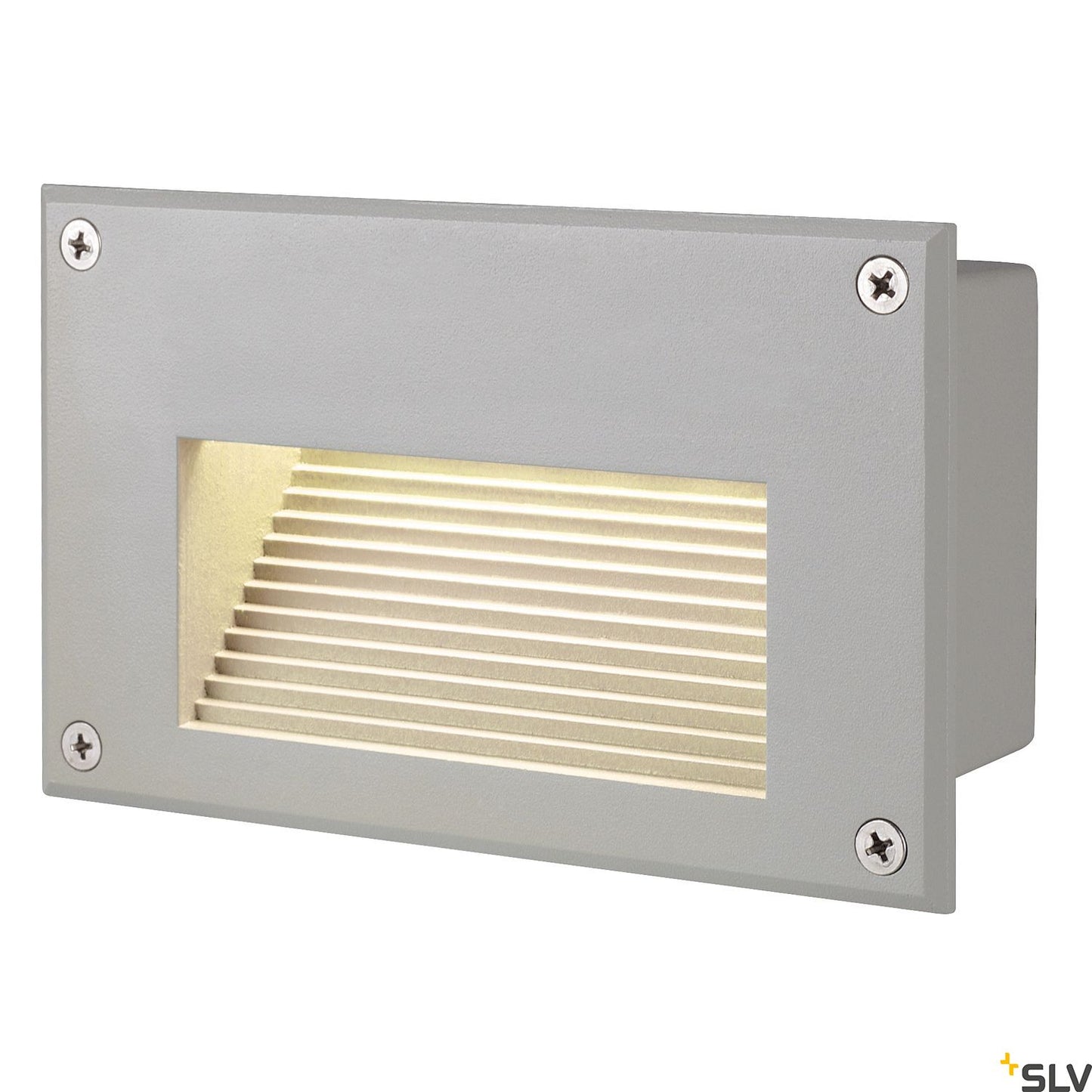 BRICK LED aplica, gri argintiu, cald-alb LED