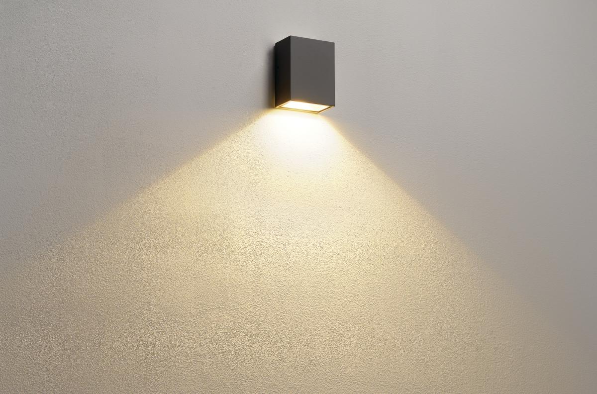 QUAD 1 XL LED de perete, 3,2W, 3000K, patrat, anthracit