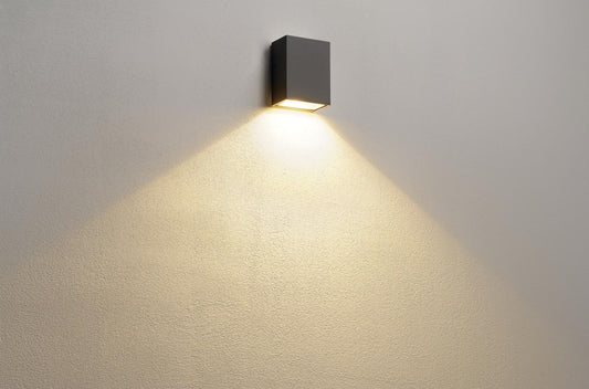 QUAD 1 XL LED de perete, 3,2W, 3000K, patrat, anthracit