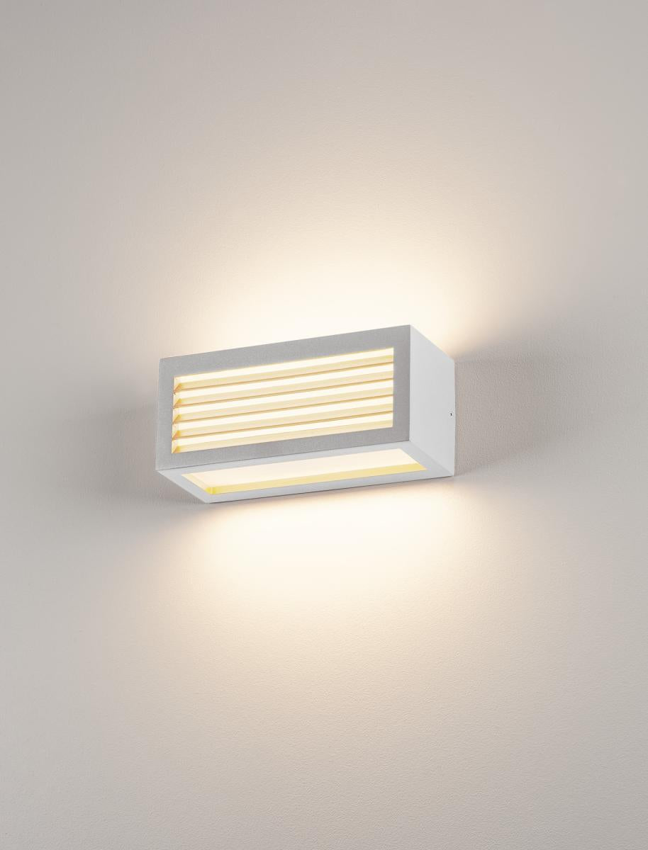 BOX-L E27 lampă de perete, pătrat, alb, E27, max. 18W