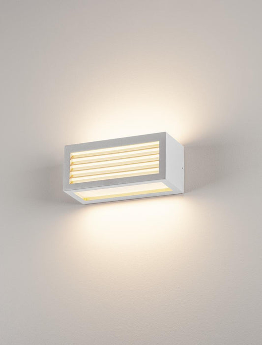 BOX-L E27 lampă de perete, pătrat, alb, E27, max. 18W