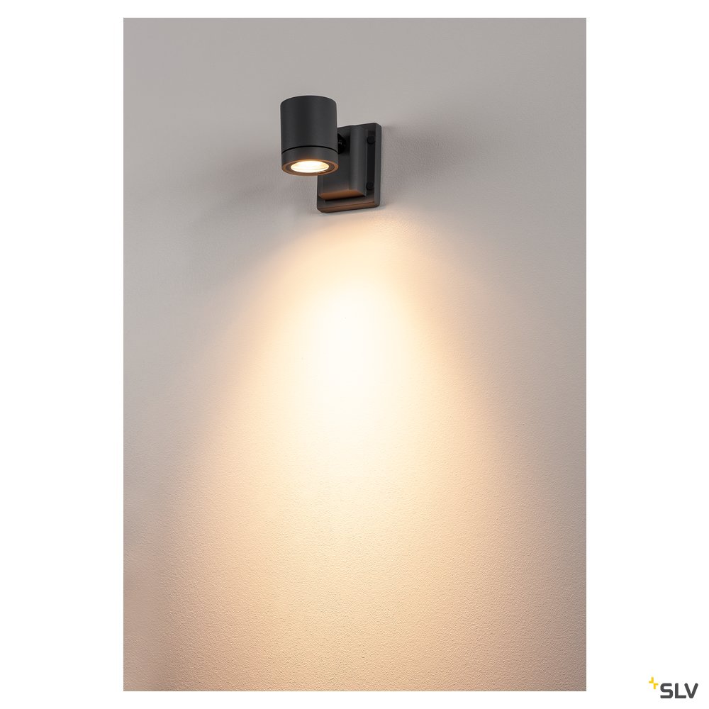 NEW MYRA WALL, GU10, max. 50W, IP55, alu, anthracit