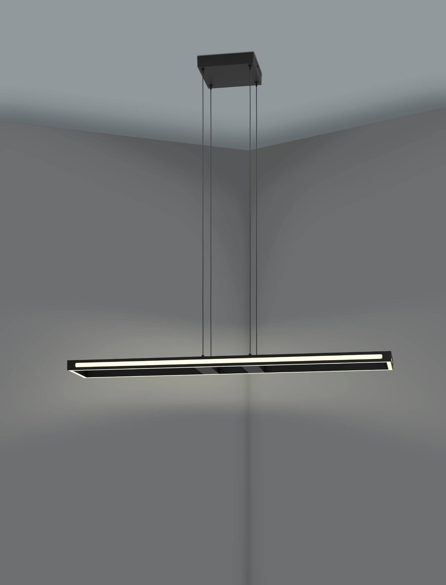 SALVILANAS-Z PL 33W 4300lm tuneable white , negru/alb