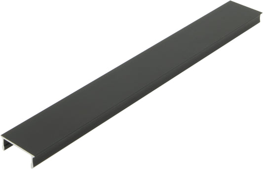Capac din aluminiu LB plat L-2000mm L-17,8mm H-6,6mm negru