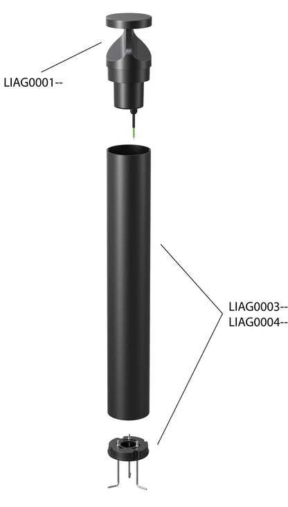 POLIS PRO 180 max. 15W 2,7K/3K CCT 230V IP65 negru