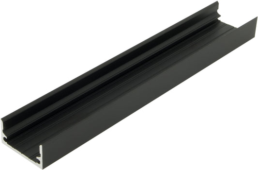 Profil din aluminiu TBF L-2000mm L-25mm H-12,5mm negru