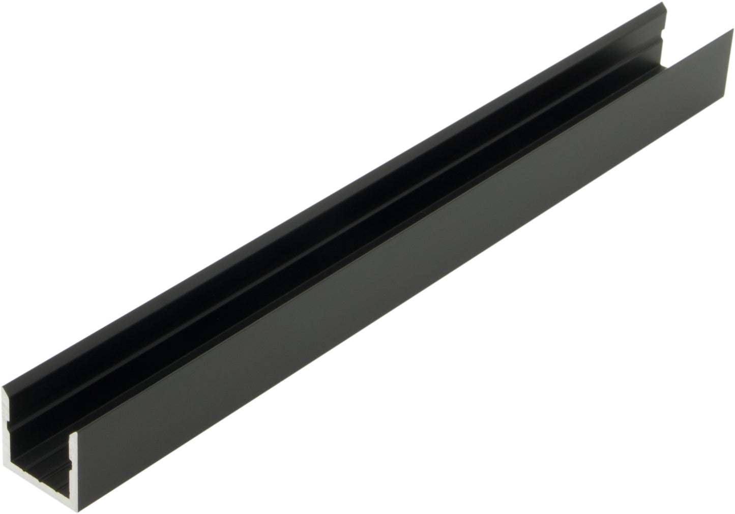 Profil din aluminiu KLR, L-2000mm W-14mm H-13mm negru