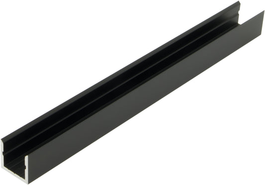 Profil din aluminiu KLR, L-2000mm W-14mm H-13mm negru