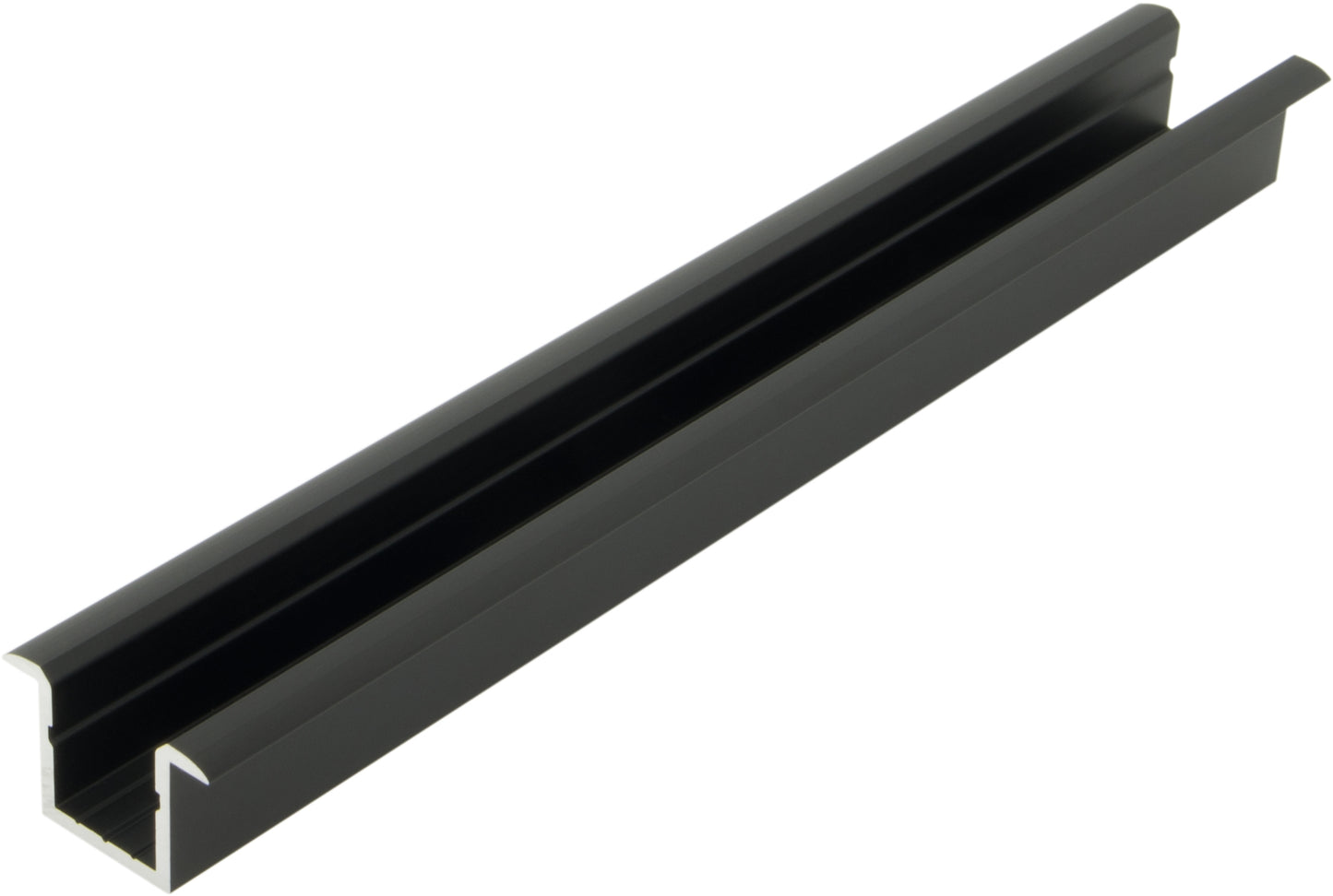 Profil din aluminiu KLI, L-2000mm W-14mm H-14mm negru