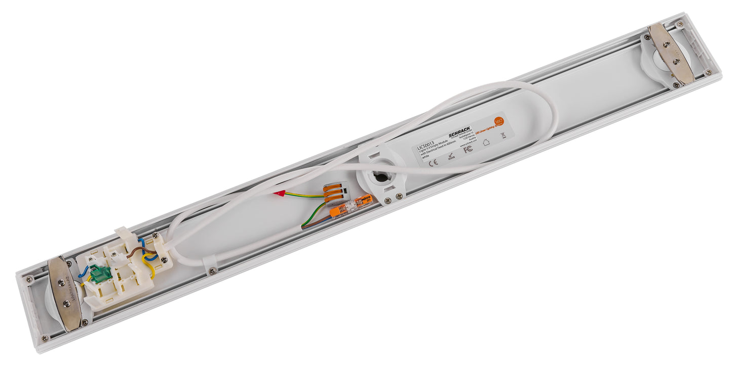 Modul gol cu alimentare electrică Ligne-S II 600mm alb