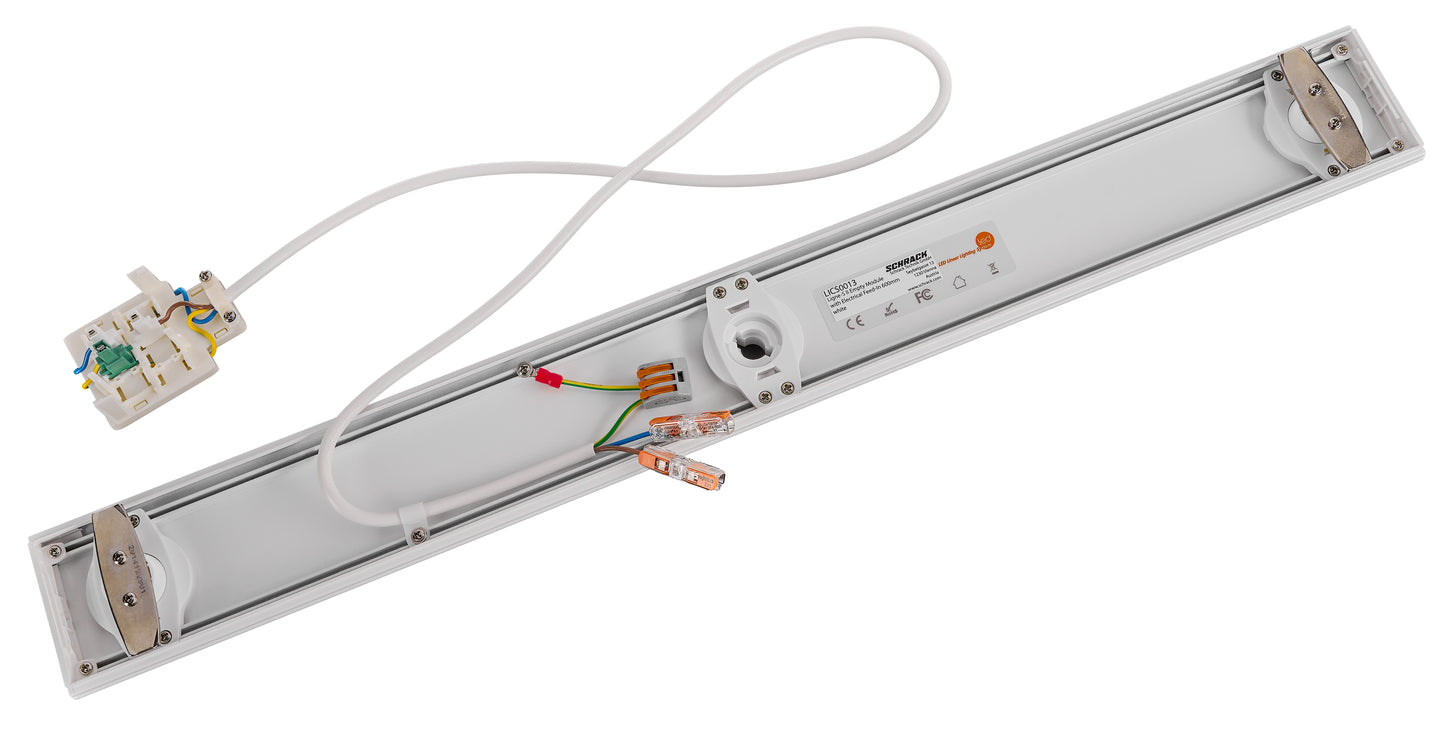 Modul gol cu alimentare electrică Ligne-S II 600mm alb
