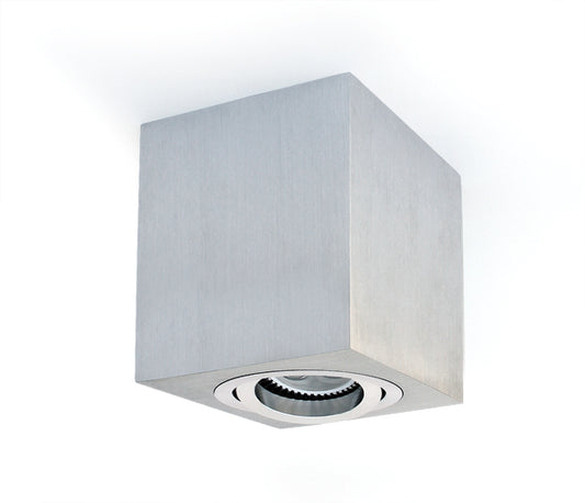 Edda Square-CL MR16, GU10, 10W, 230V, adjustable, aluminiu