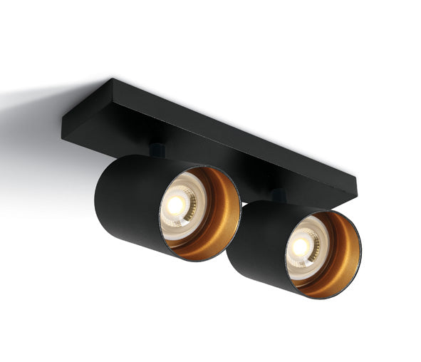 Acrux 2x10W GU10 MR16 110-240V IP20 negru