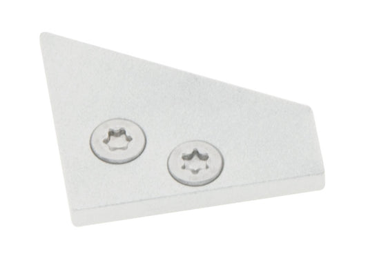 Profile end cap LBE 30/60 flat closed incl. Screws