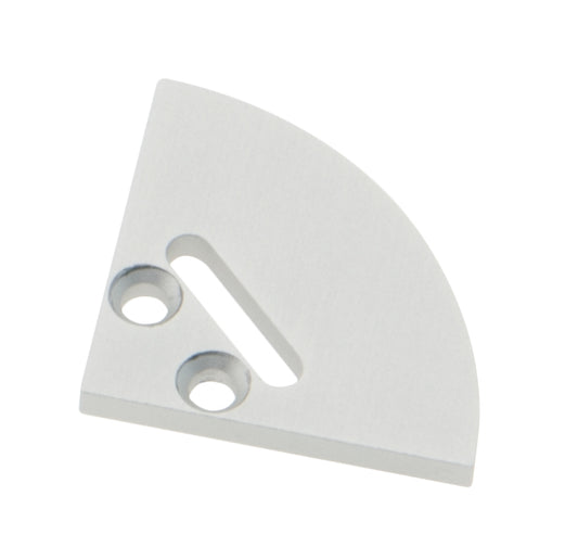 Profile endcap SPL round with cable entry, incl. screws