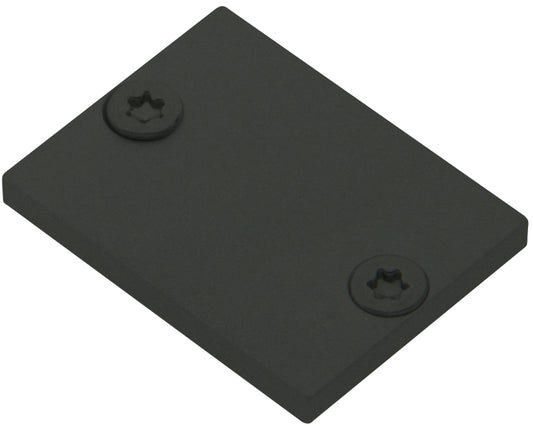 Capac profil TBL plat inchis incl. Șuruburi negre