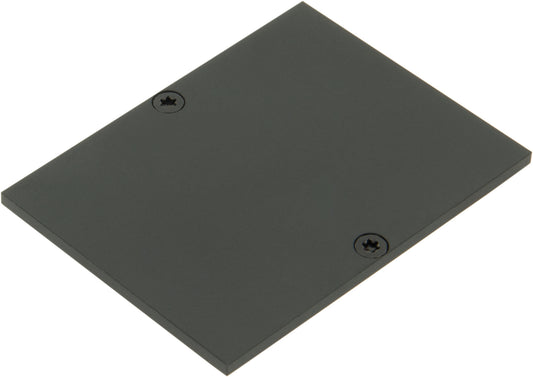 Capac profil MFR plat incl. Șuruburi negre