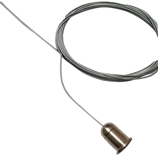 Suspendare Linux GR 5m lung Ø 1,5mm cu niplu si manson tavan