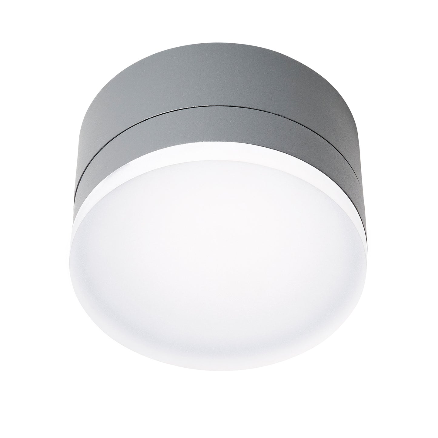 Zelda LED Round Large 12W 740lm 3000K ECG IP54 antracit