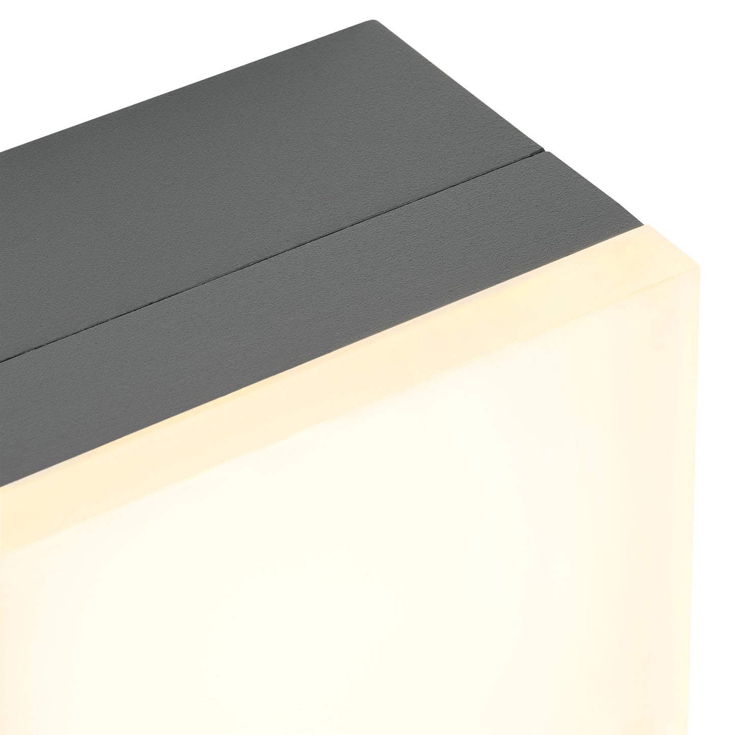 Zelda LED Square Large 12W 740lm 3000K ECG IP54 antracit