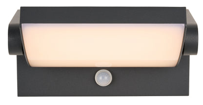 ILAS LED PIR 12,5W 750lm 3000K ECG IP54 antracit