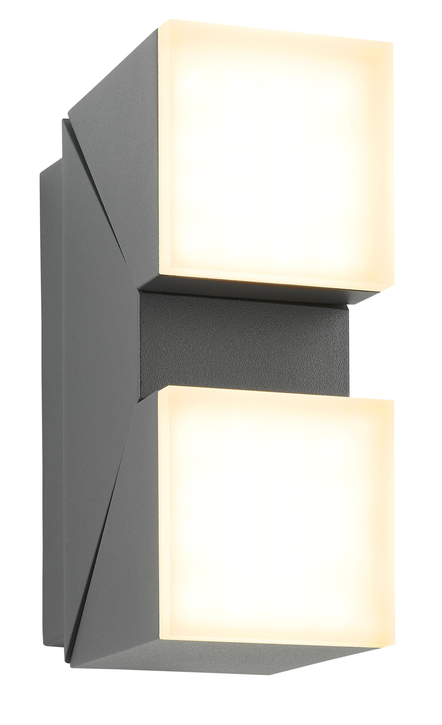 Evo LED Square Up/Down 12,5W 750lm 3000K ECG IP54 antracit