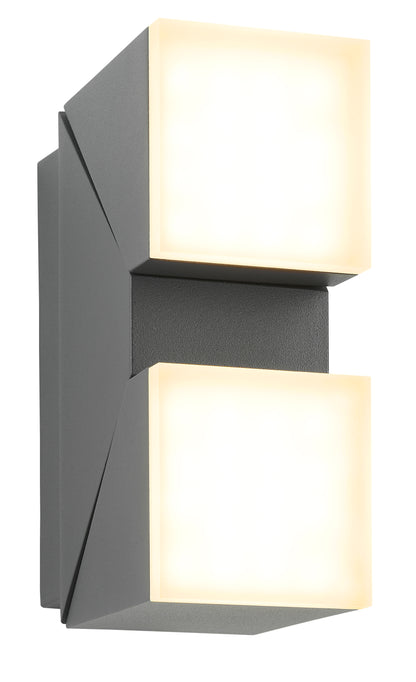 Evo LED Square Up/Down 12,5W 750lm 3000K ECG IP54 antracit