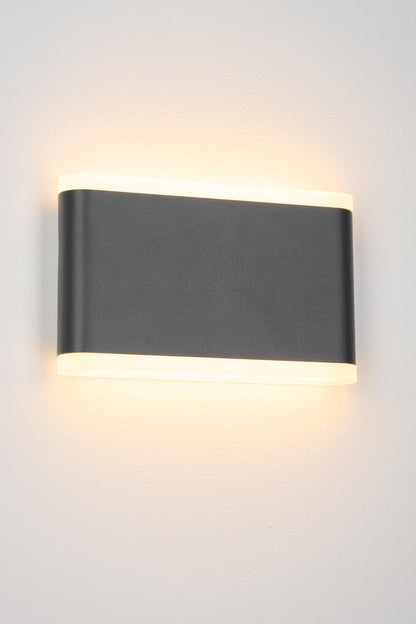 Naos LED Medium Up/Down 13W 650lm 3000K ECG IP54 antracit