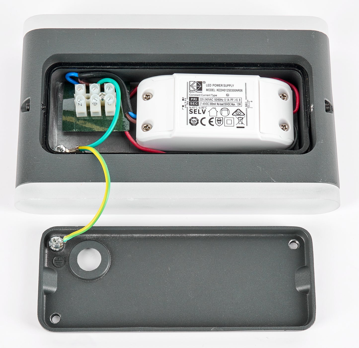 Naos LED Medium Up/Down 13W 650lm 3000K ECG IP54 antracit