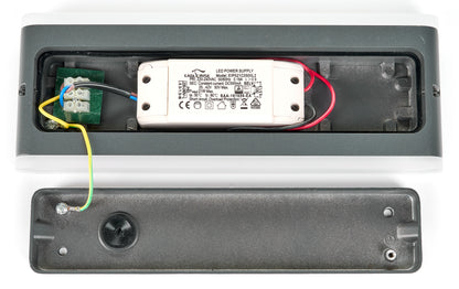Naos LED Large Up/Down 20W 1200lm 3000K ECG IP54 antracit