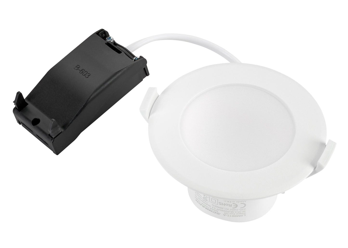 SEGON ECO 7W Tri white 3K, 4K, 6K 230V 90°, EVG, alb