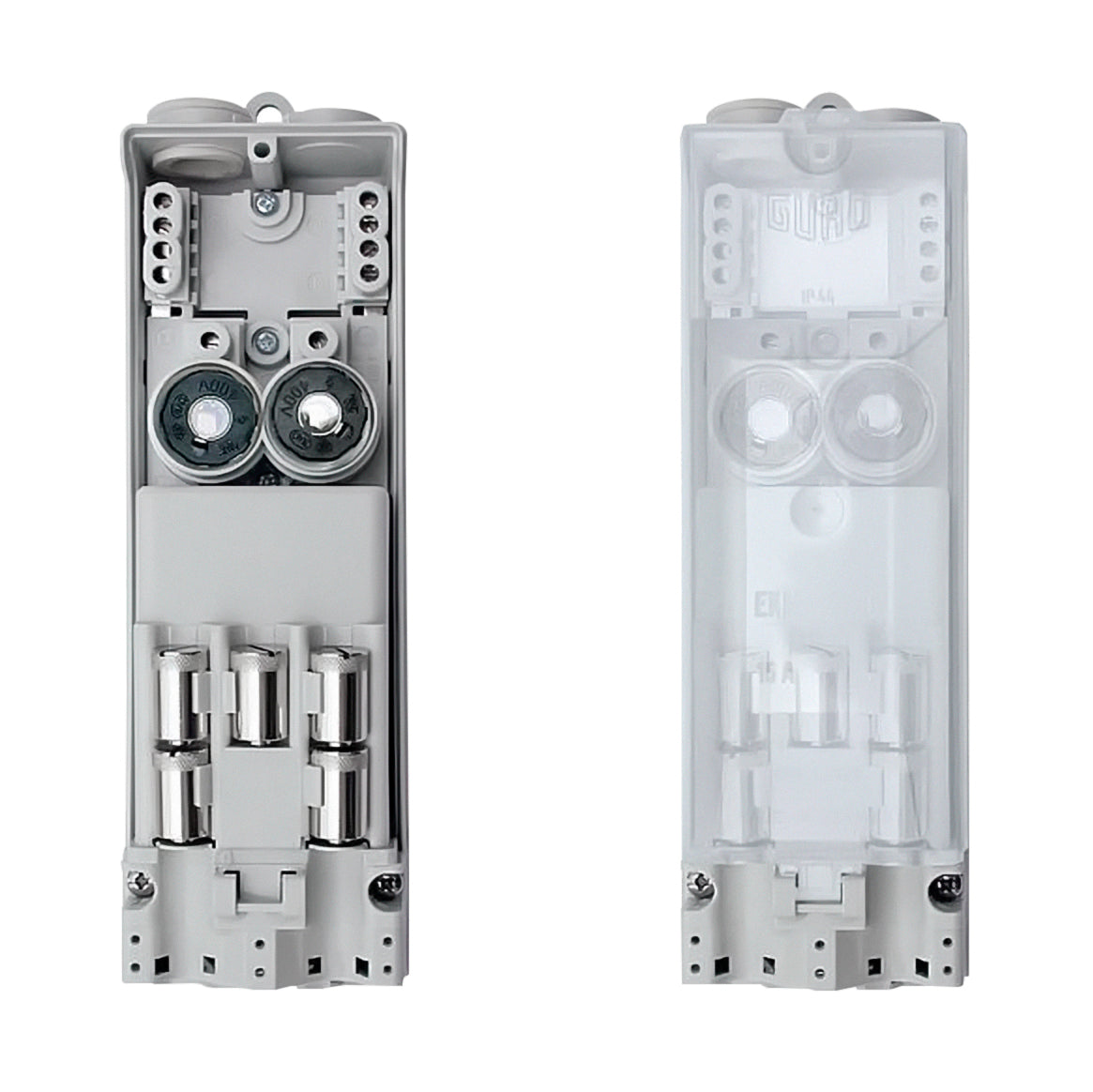 Cutie cu fuzibile stâlp 2xE14 2+3 cablu 5x16