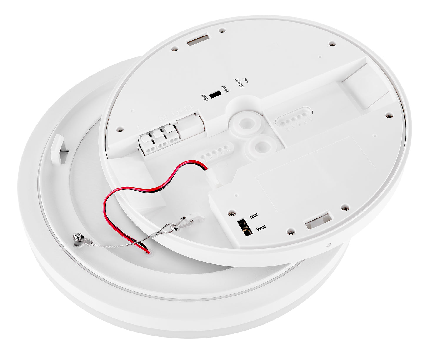 Elegance Round 3 EVOlution 24W/18W/10W 3K/4K Dim IP54 alb