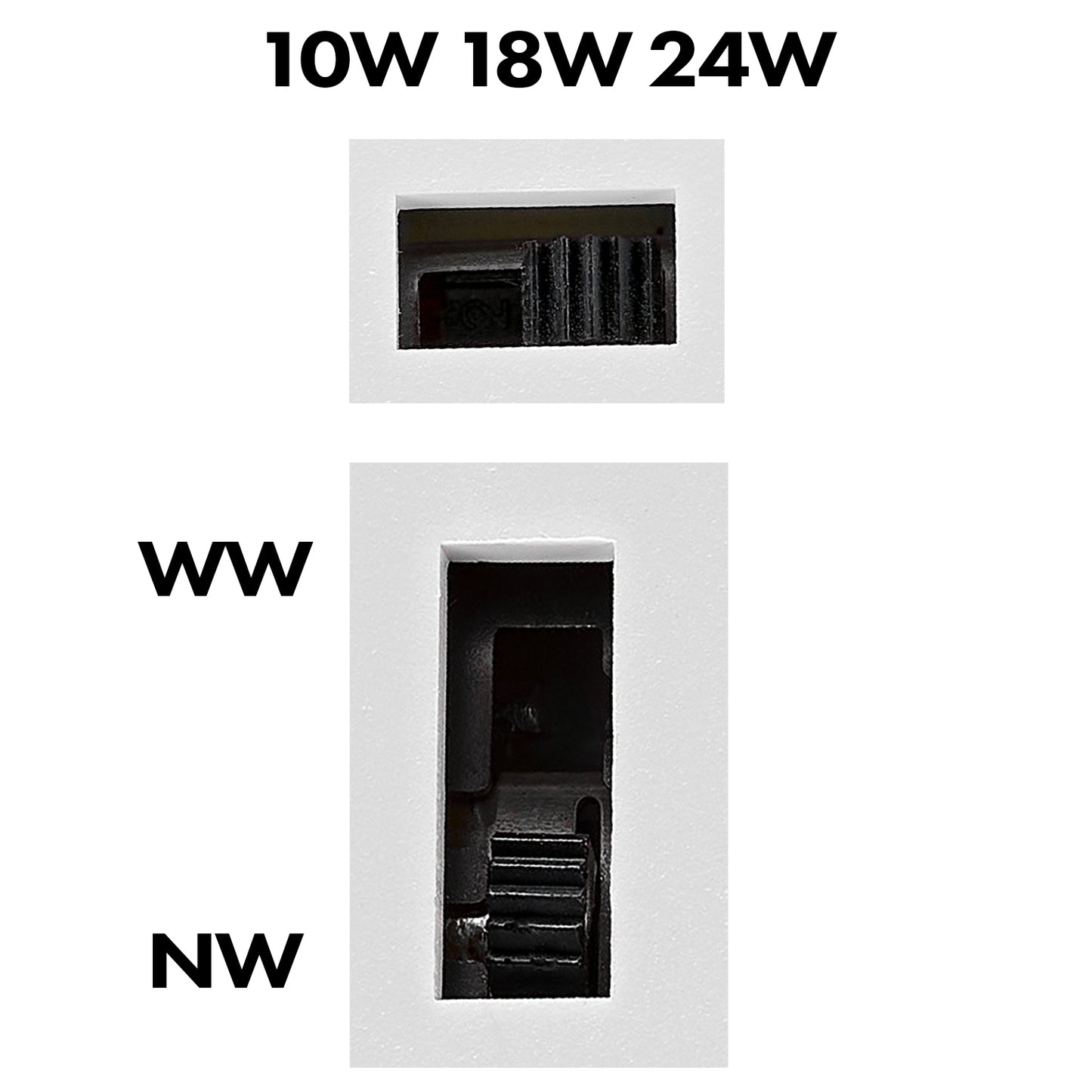 Elegance Round 3 EVOlution 24W/18W/10W 3K/4K Dim IP54 alb