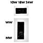 Elegance Round 3 Evolution 22W/16W/10W 3K/4K DALI IP54 alb