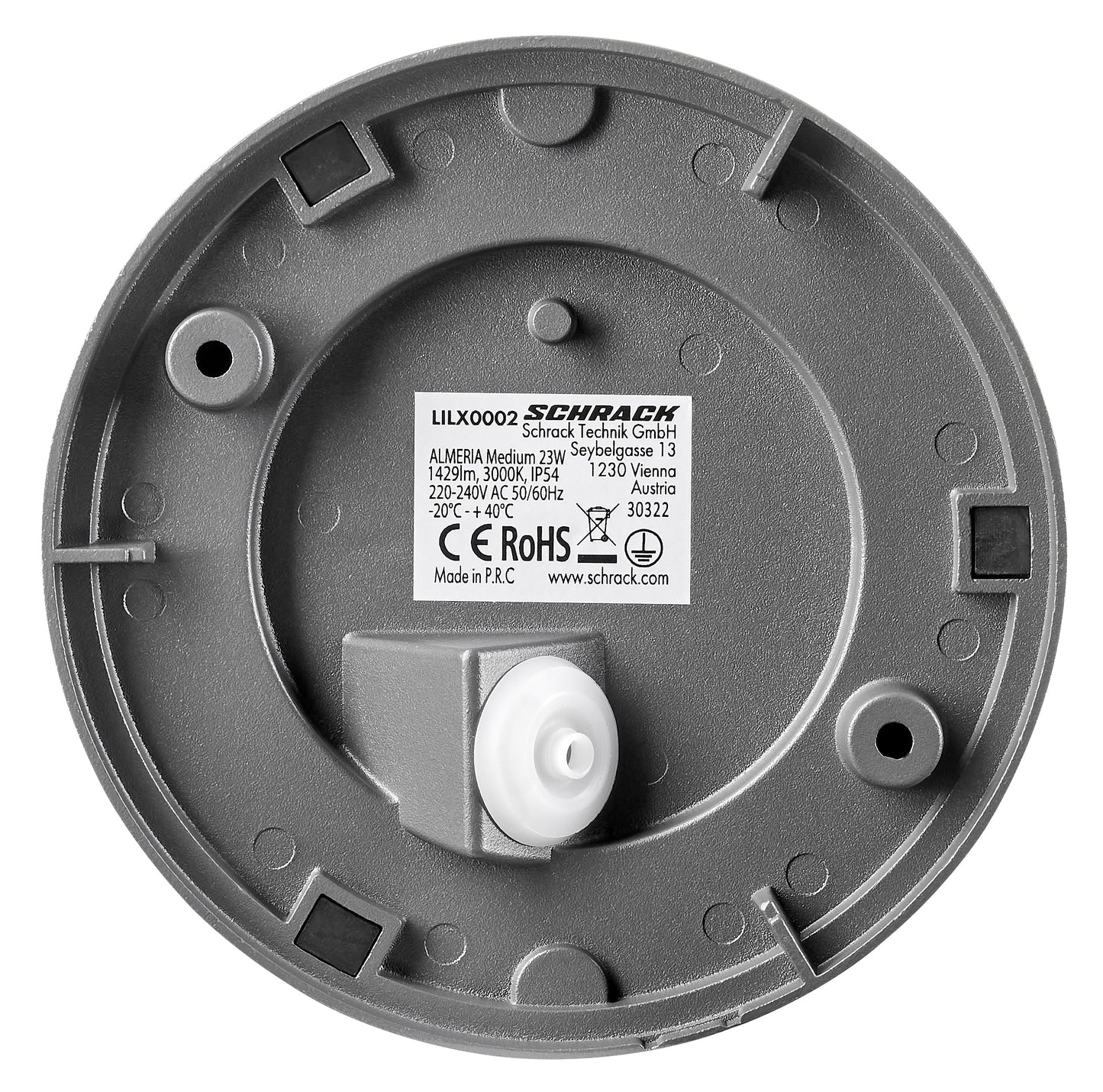 ALMERIA Medium 23W 1429lm 3000K 230V LED IP54 antracit