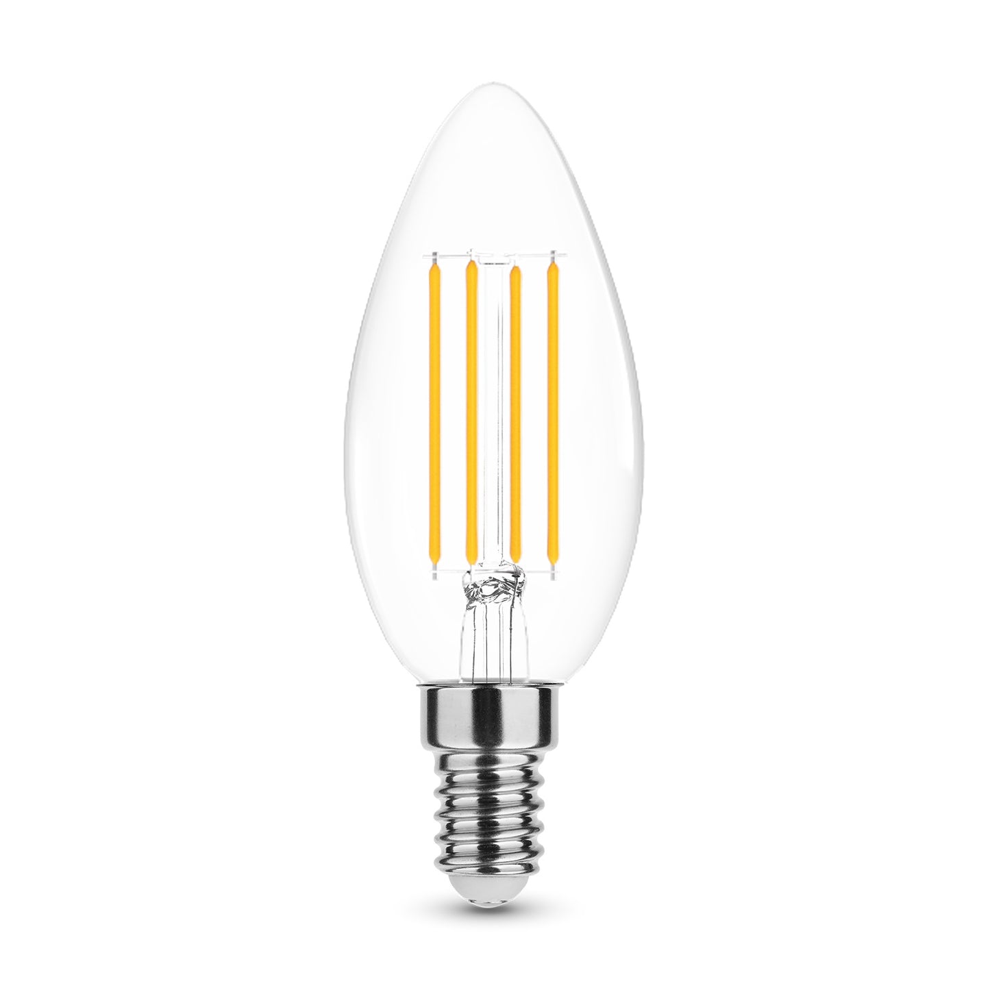 Bec LED lumânare filament  4W 4000K 470lm E14 C35 360°