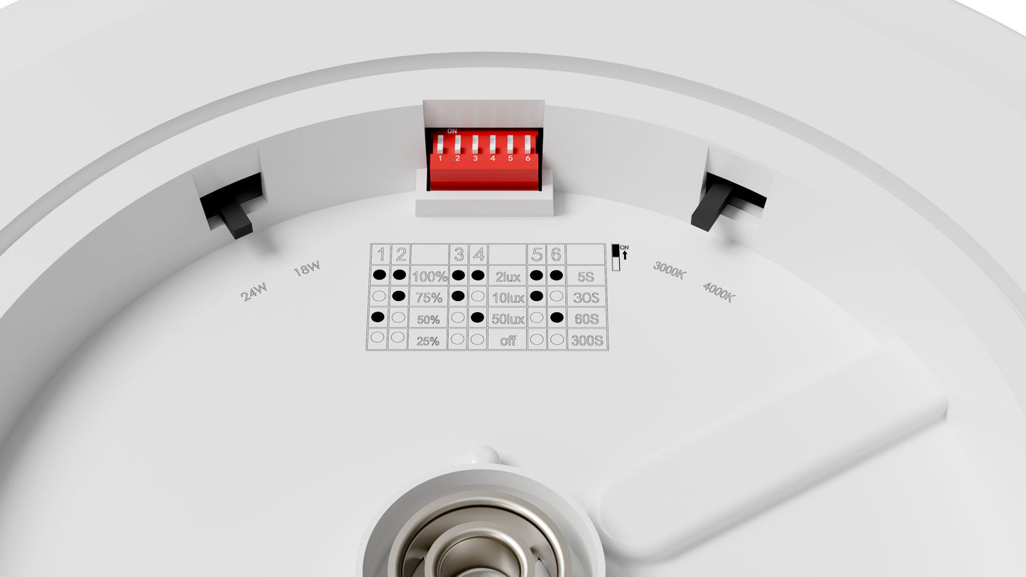 MAIA 2 Round 280 18W/24W 3000K/4000K 230V IP54 senzor alb